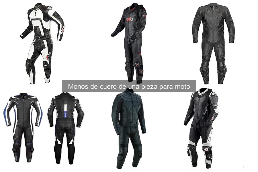 Comparativa de monos de cuero de una pieza para moto