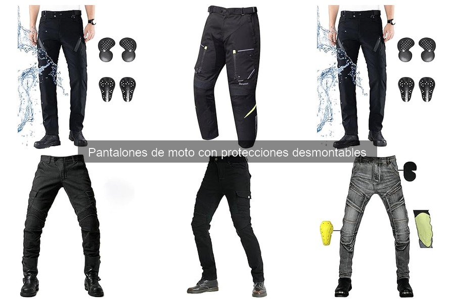 Comparativa de Pantalones de Moto con Protecciones Desmontables