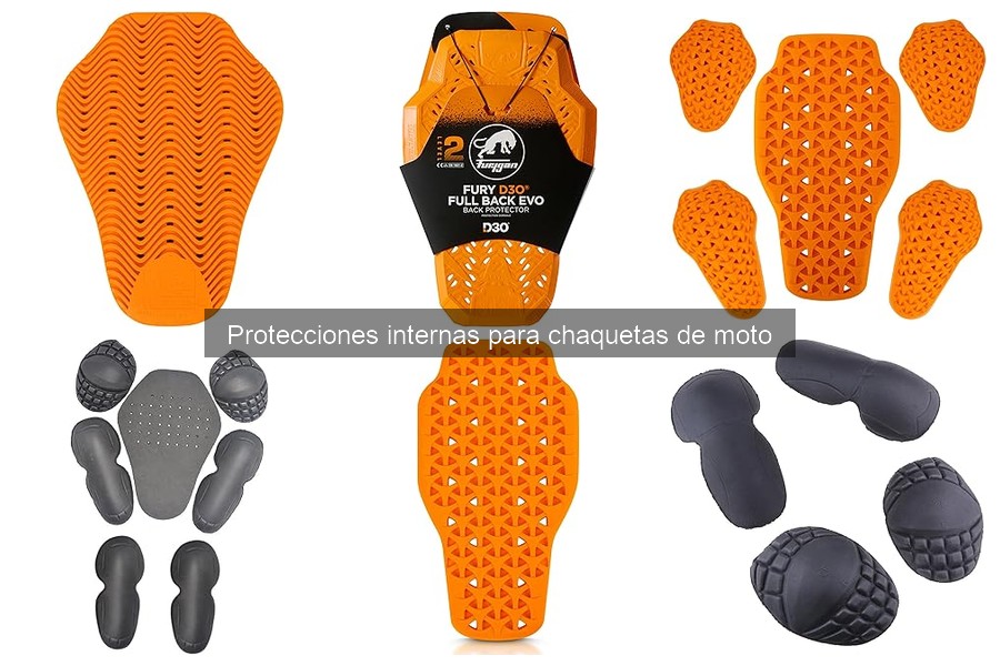 Comparativa de protecciones internas y externas para chaquetas de moto