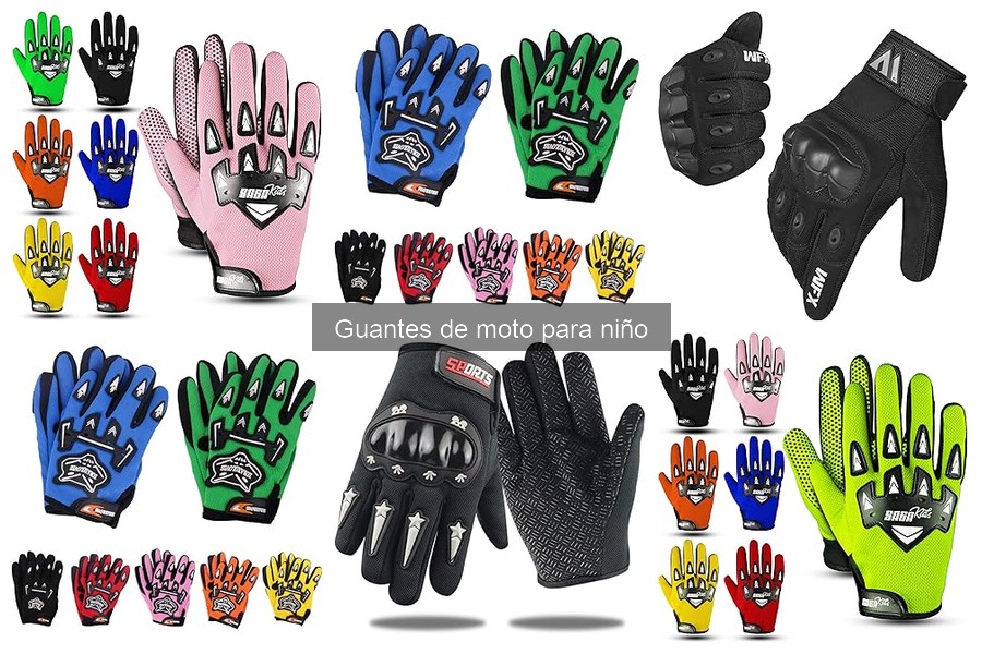 Comparativa: Guantes de moto para niños vs adultos