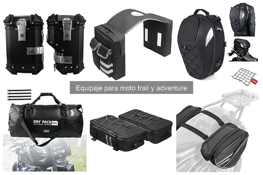 Comparativa maletas rígidas vs blandas para moto trail