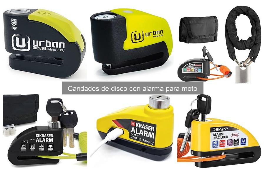Compra candados de disco con alarma al mejor precio
