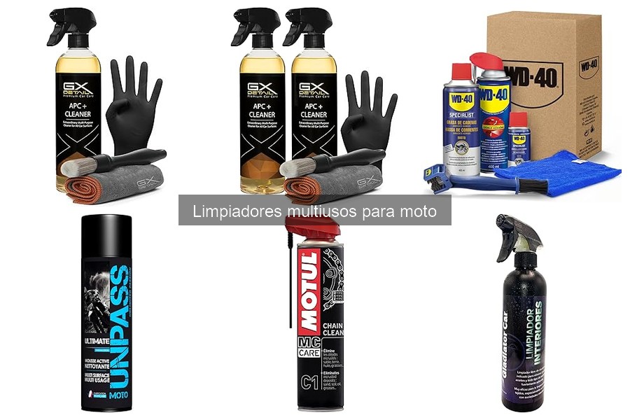 Consejos para elegir el mejor limpiador multiusos para tu moto