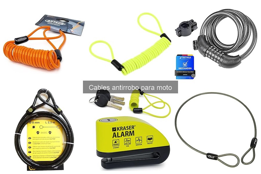 Dónde comprar cables antirrobo para moto: precios y ofertas