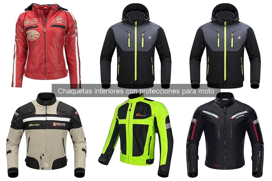 Dónde comprar chaquetas interiores con protecciones para moto
