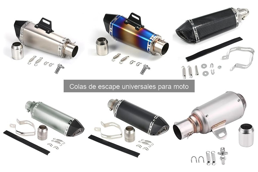 Dónde comprar colas de escape universales para moto