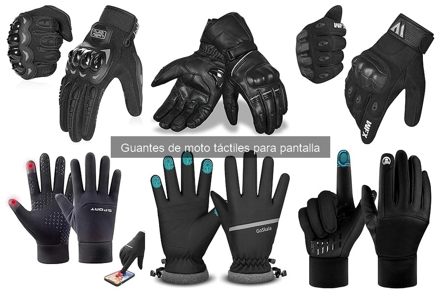 Dónde comprar guantes de moto táctiles baratos y en oferta