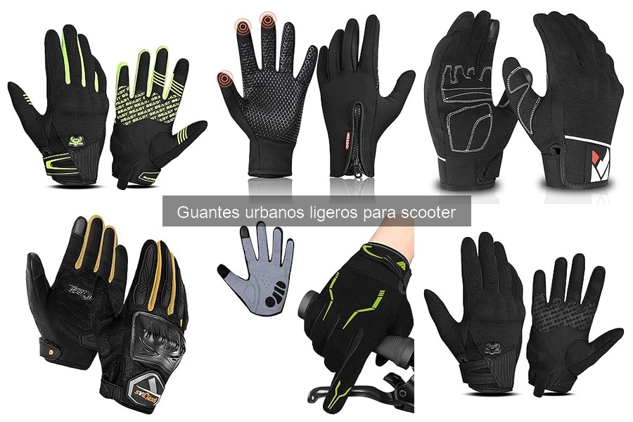 Dónde comprar guantes urbanos ligeros para scooter