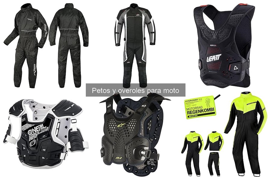 Dónde comprar petos y overoles para moto: tiendas y precios