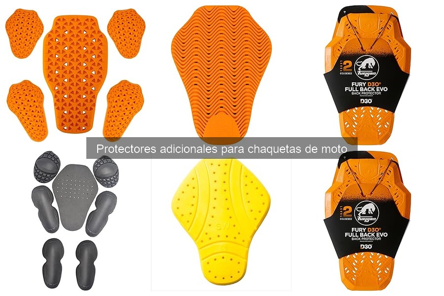 Dónde comprar protectores adicionales para chaquetas de moto