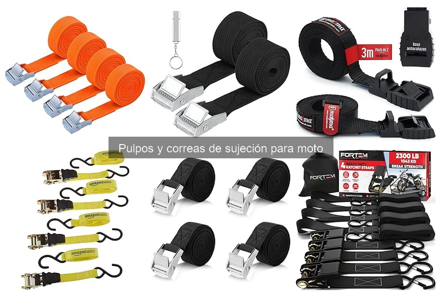 Dónde comprar pulpos y correas de sujeción para moto