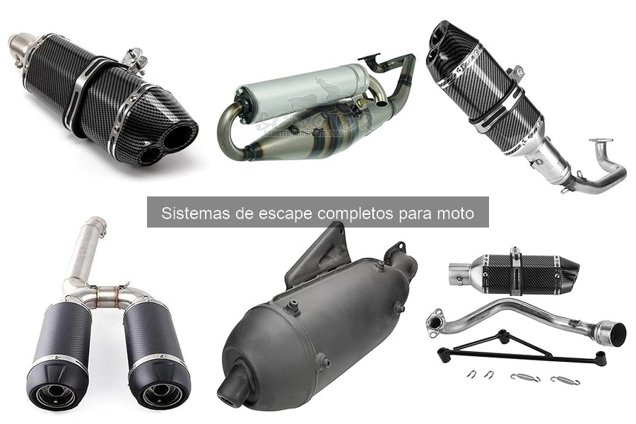 ¿Dónde comprar sistemas de escape completos para moto?