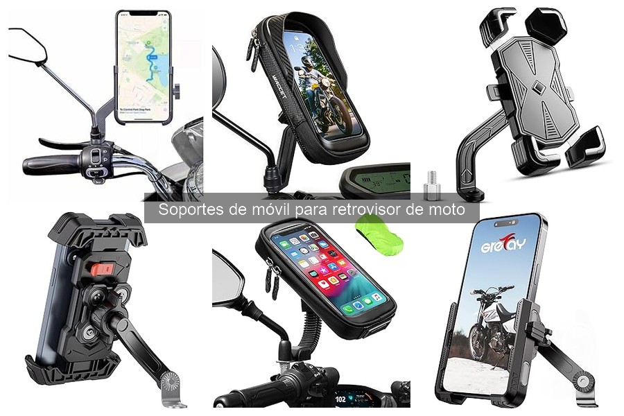 Dónde comprar soportes de móvil para retrovisor de moto