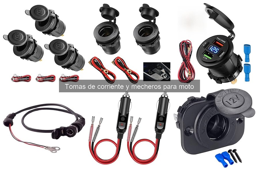 Dónde comprar tomas de corriente y mecheros para moto