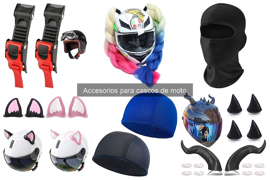 Errores al elegir accesorios para cascos de moto