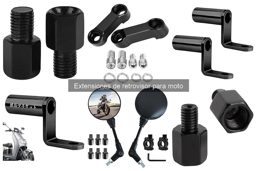 Errores comunes al usar extensiones de retrovisor para moto