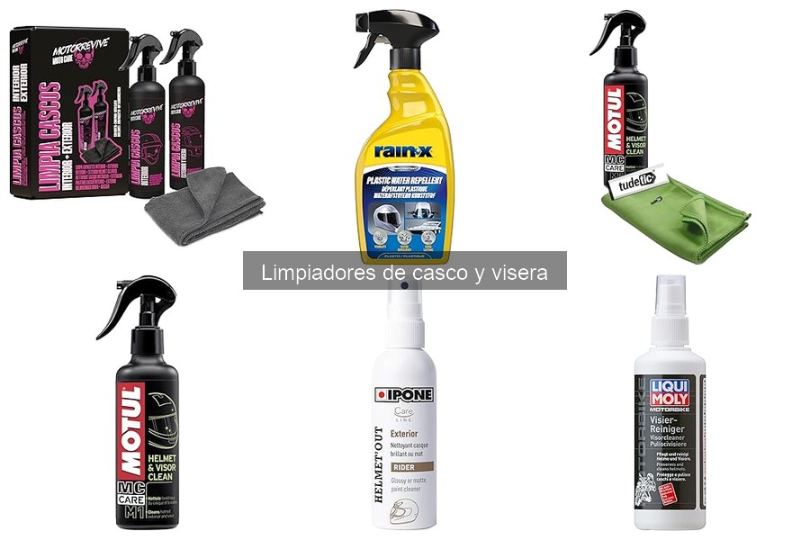 ** Evita estos errores al elegir limpiadores de casco de moto