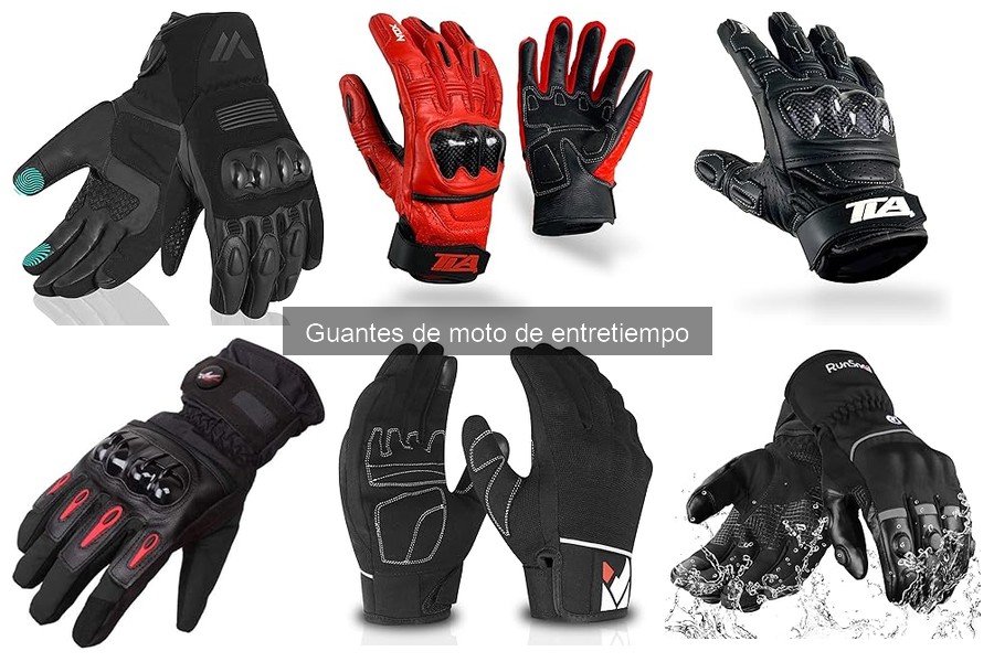 Guantes de moto de entretiempo: tipos y características