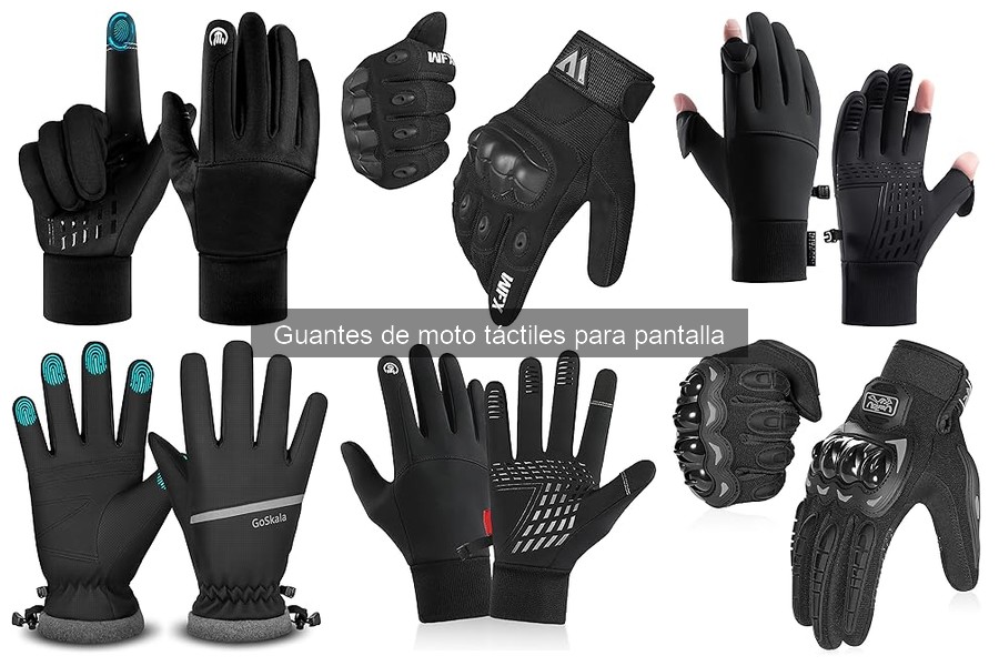 Guantes de moto táctiles: ¿impermeables o no?