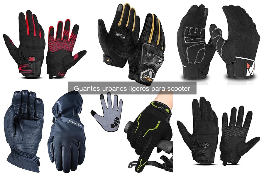 Guantes Urbanos Ligeros para Principiantes en Scooter