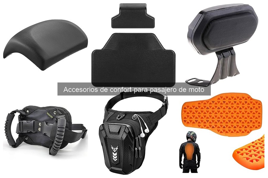 Guía de compra de accesorios de confort para pasajeros de moto