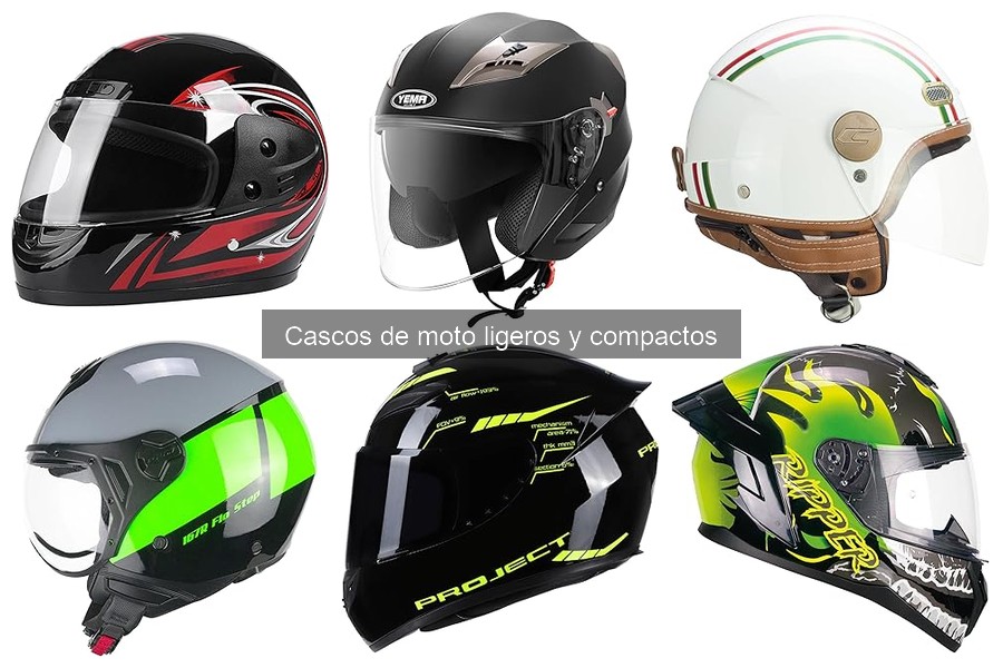 Guía de compra de cascos de moto ligeros y compactos