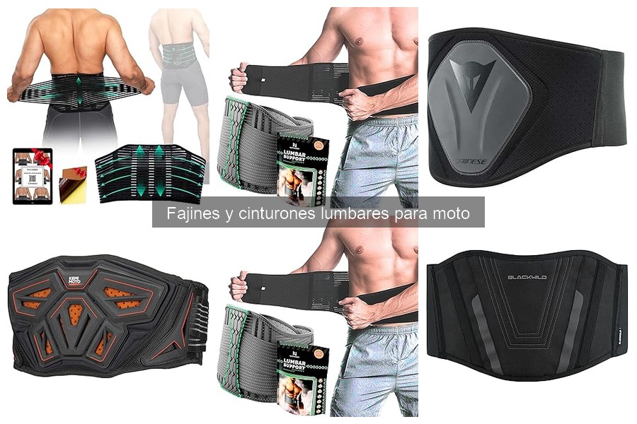 Guía de compra de fajines y cinturones lumbares para moto