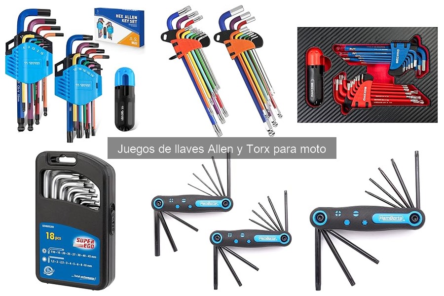 Guía para elegir un juego de llaves Allen y Torx para moto