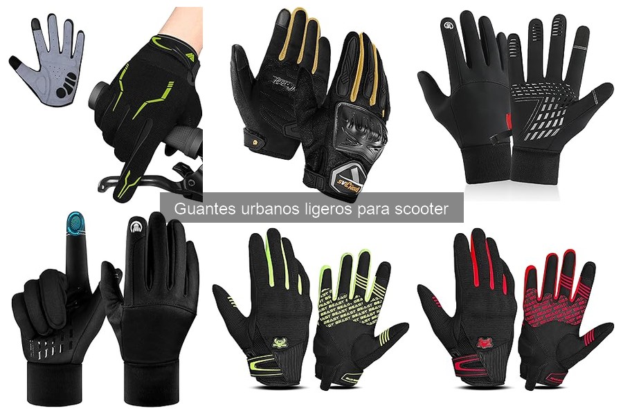 Innovaciones en guantes urbanos ligeros para scooter