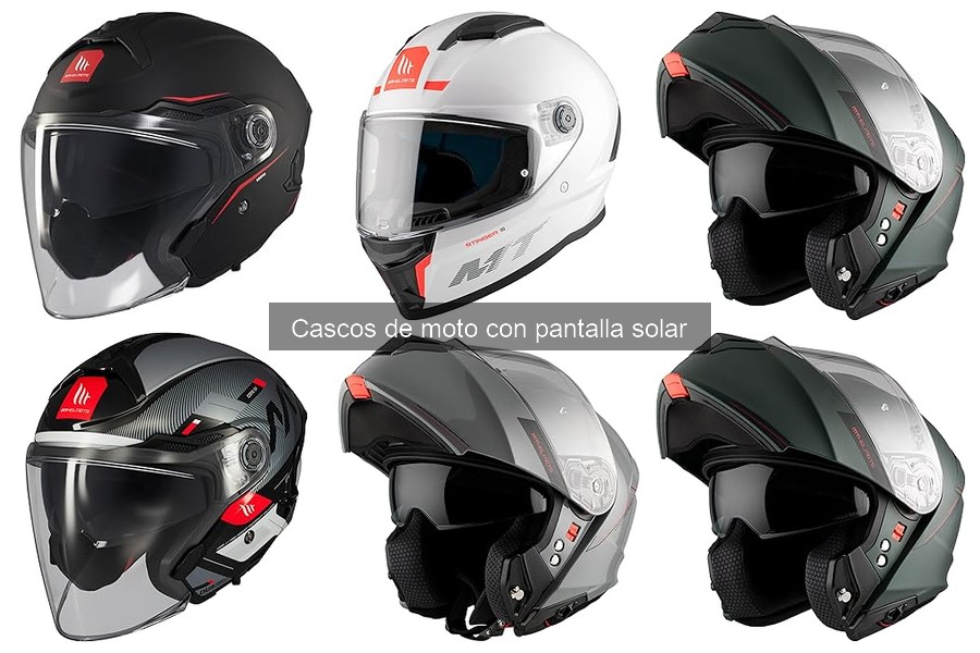 Instrucciones para el uso de la pantalla solar en cascos de moto