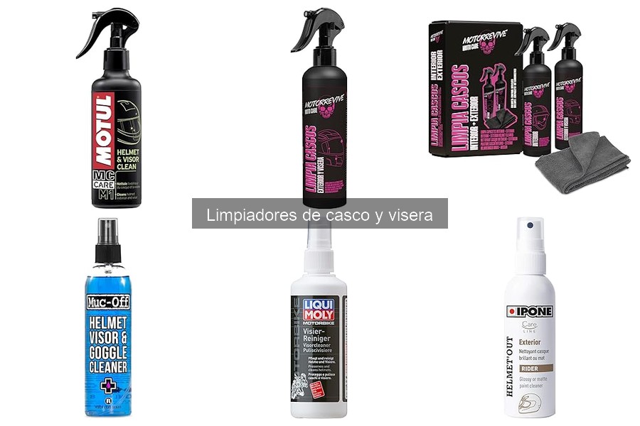 Limpiadores de casco: ¿Cómo saber si son seguros para tu visera?