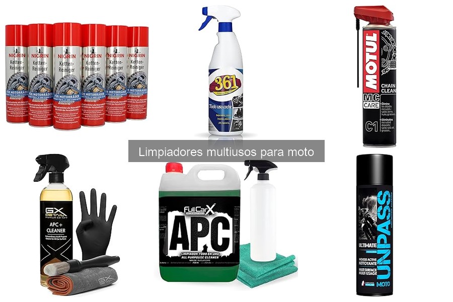 Limpiadores multiusos para moto: ¡Las opciones más baratas!