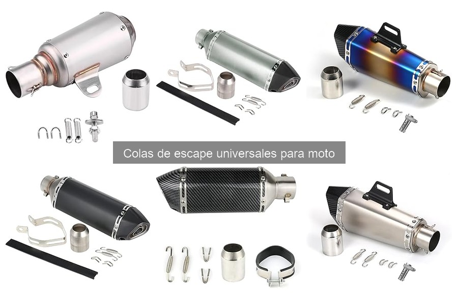 Mantenimiento de colas de escape universales para moto
