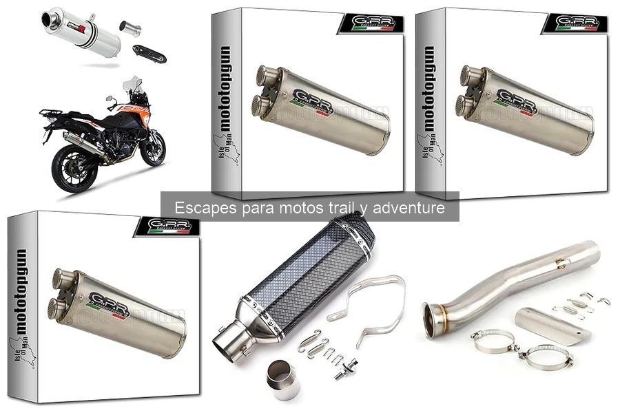 Mantenimiento de escapes para motos trail y adventure