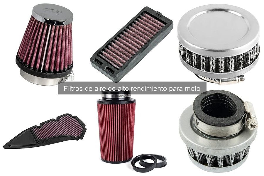 Mantenimiento de filtros de aire de alto rendimiento para moto