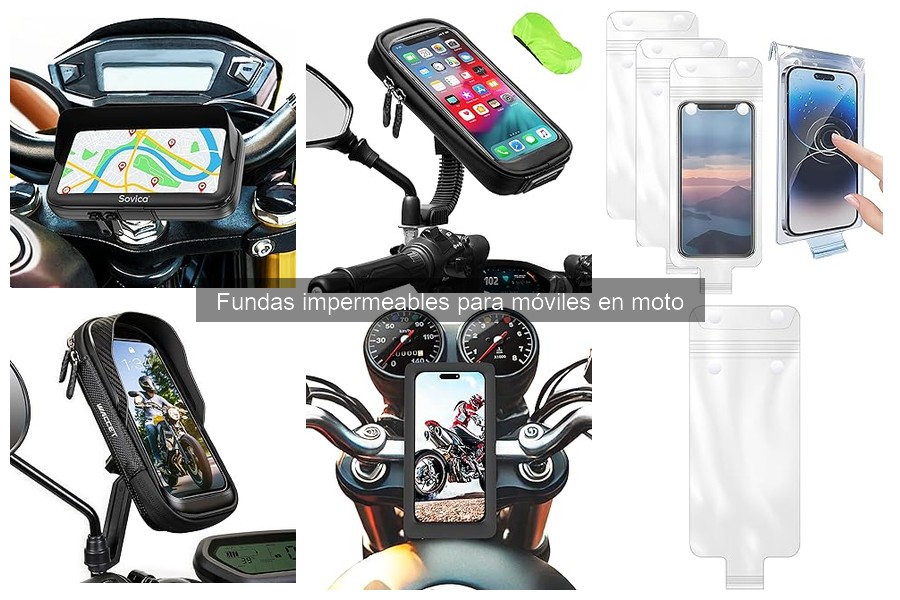Mantenimiento de fundas impermeables para móviles en moto