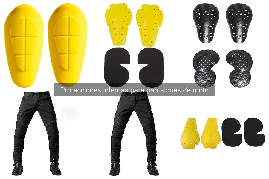 Mantenimiento de protecciones internas para pantalones de moto