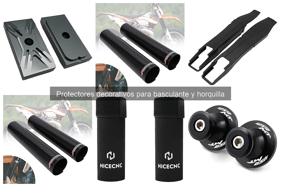 Mantenimiento de protectores decorativos para basculante y horquilla