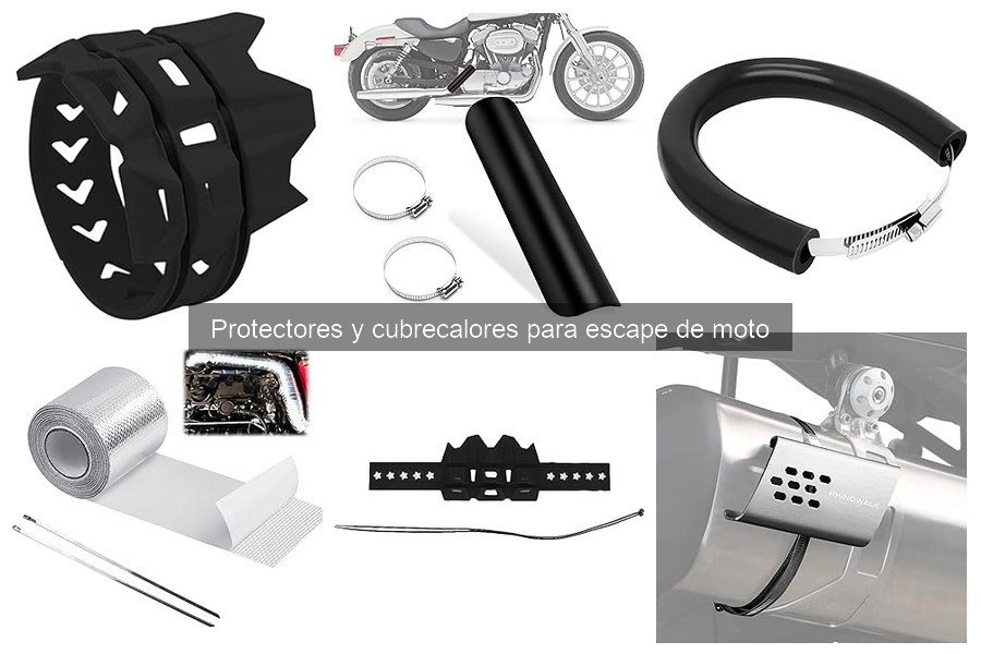Mantenimiento de protectores y cubrecalores para escape de moto