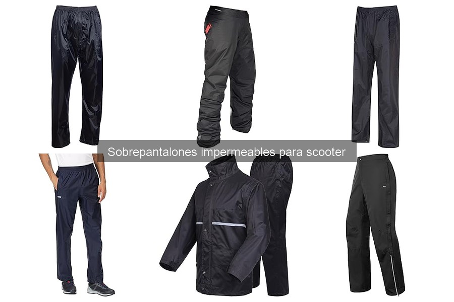 Mantenimiento de sobrepantalones impermeables para scooter
