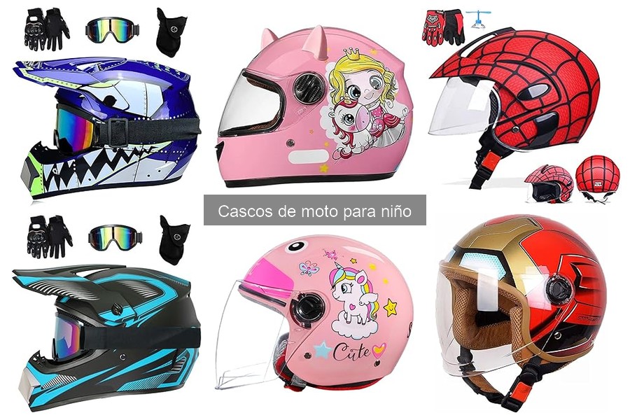 Medidas de seguridad en cascos de moto para niños