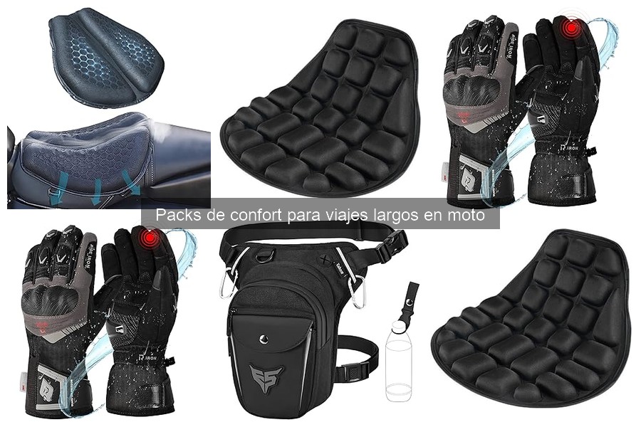 Mejora tus viajes en moto con packs de confort esenciales