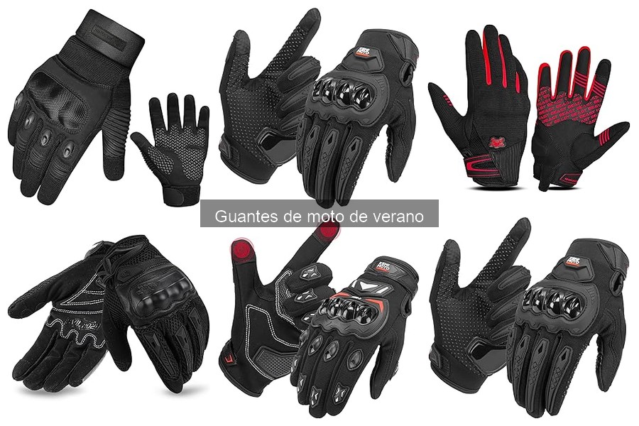 Mejores accesorios para usar con guantes de moto de verano