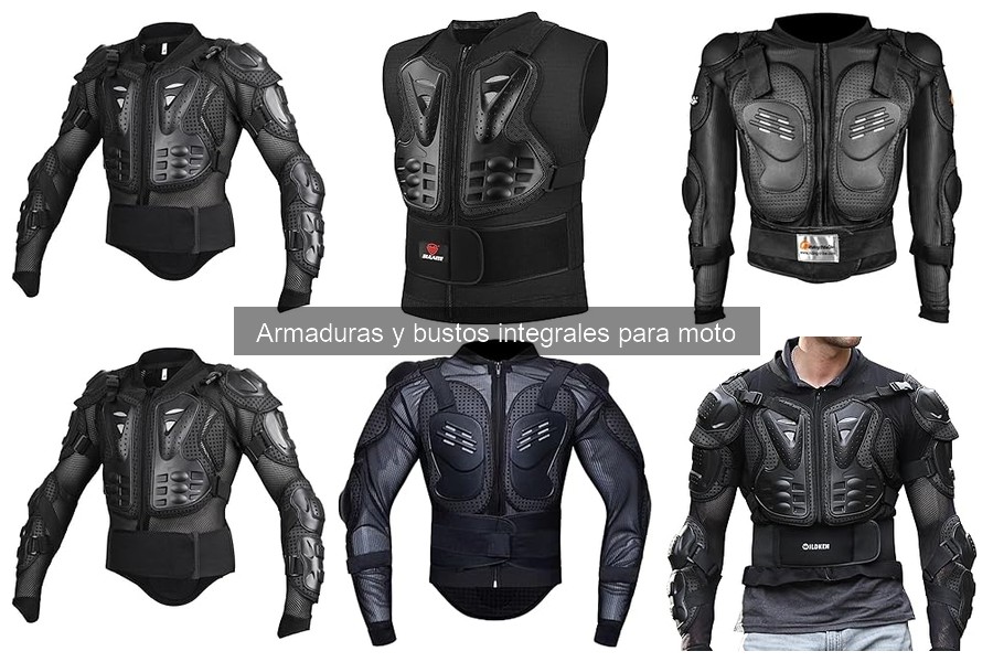Mejores armaduras y bustos integrales para principiantes en moto