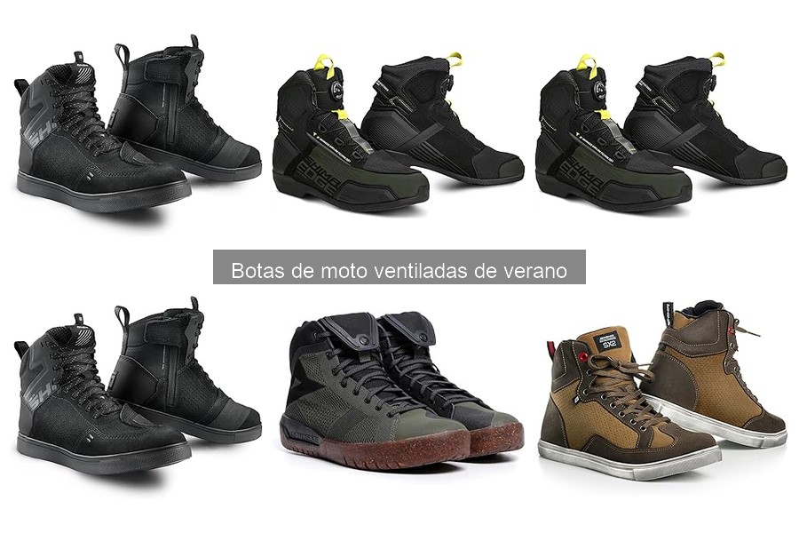 Mejores botas de moto ventiladas para verano: comparativa