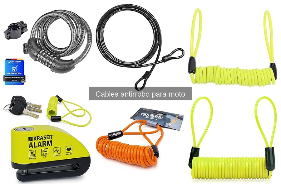 Mejores cables antirrobo para moto en 2023: Comparativa y análisis