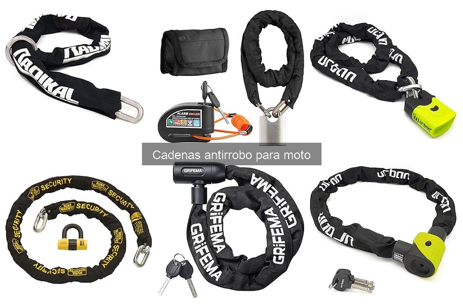 Mejores cadenas antirrobo para motos grandes 2023