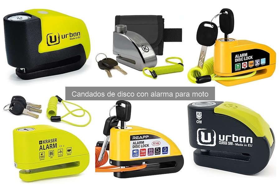 Mejores candados de disco con alarma para moto en 2023