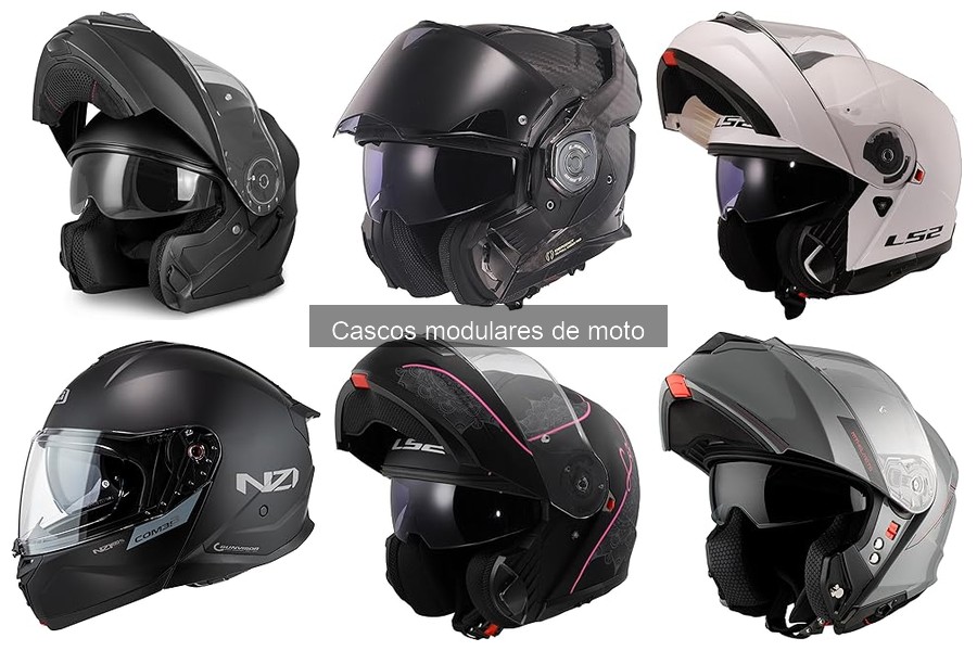 Mejores cascos modulares para viajes largos en moto