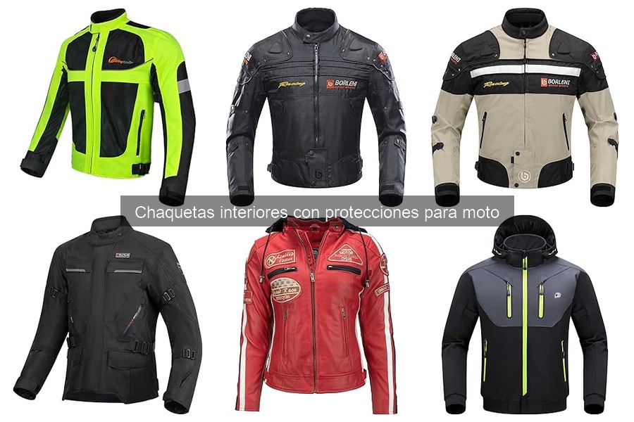 Mejores chaquetas interiores con protecciones para moto